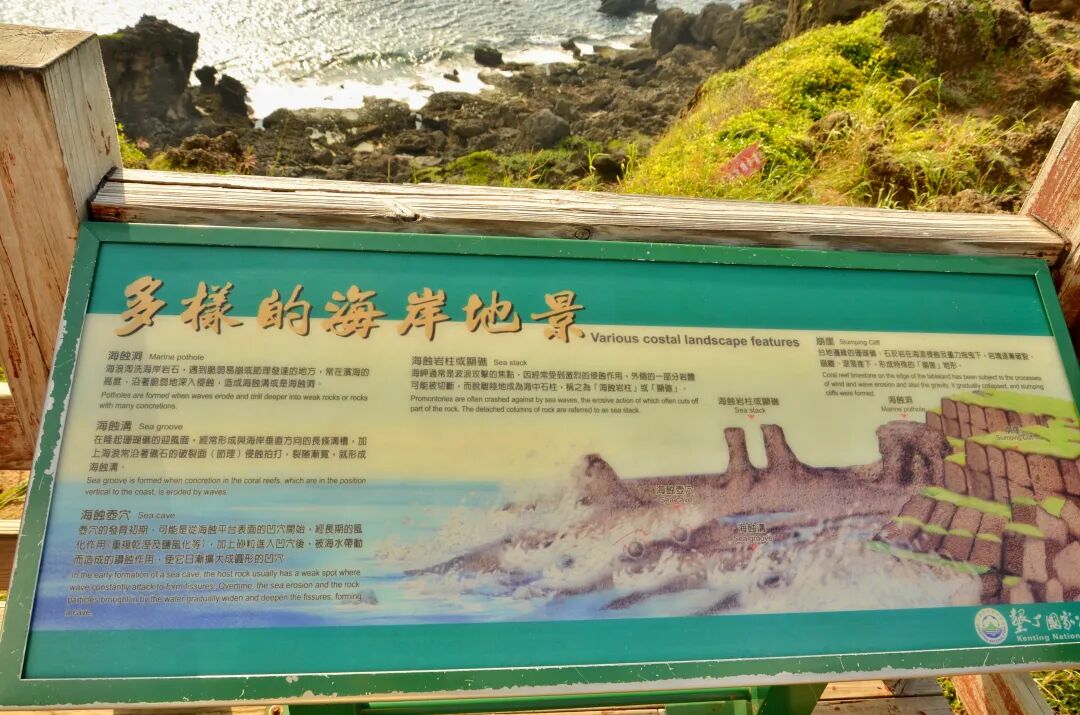 Maobitou Park's distinctive rock formations against the backdrop of the ocean