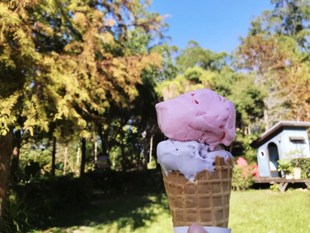 Lavender Cottage sign at Miaoli Mingde branch entrance