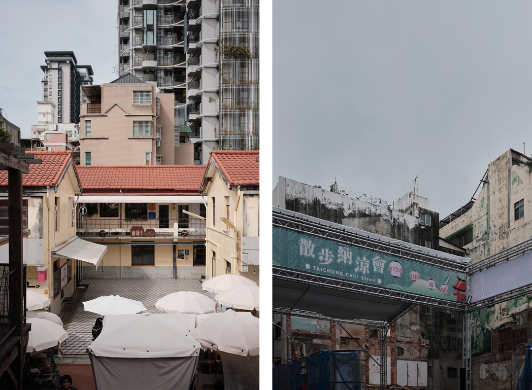 Unique perspectives from Taichung's city center. Discovering Taichung: cityscapes, culture, and cuisine. Architectural details and urban environment in Taichung city. Discovering Taichung: cityscapes, culture, and cuisine.