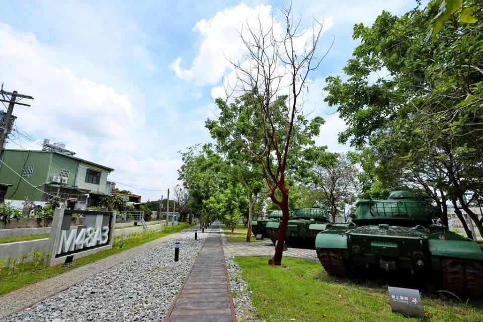 M48A3 tank display at Tank Park, Tan-Ya-Shen Bikeway