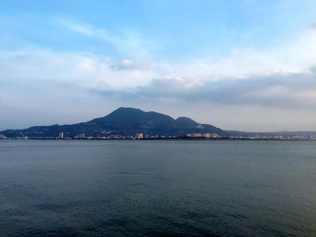 Bali and Guanyin Mountain Across Tamsui River