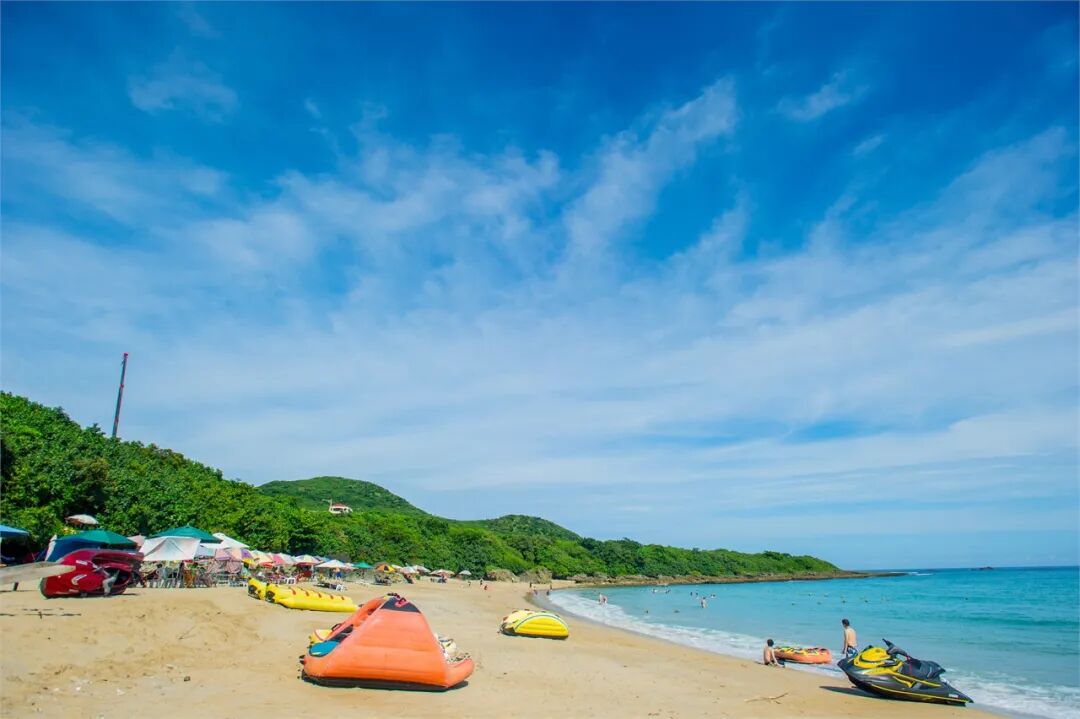 Sunny beach scene in Nanwan, Kenting, Taiwan