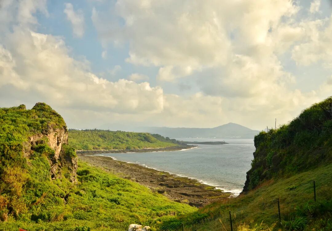 Rugged coastal landscape with unique rock formations at Maobitou Park