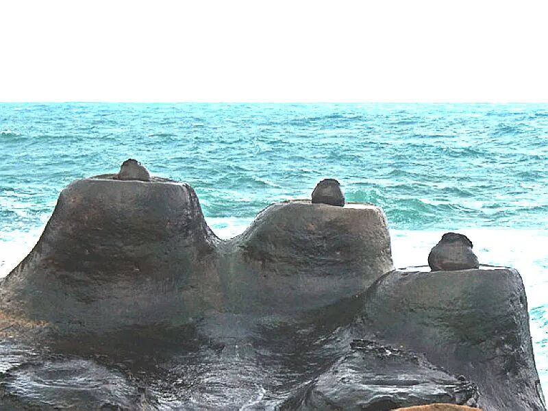 Candlestick Rock showing its unique 'flame'
