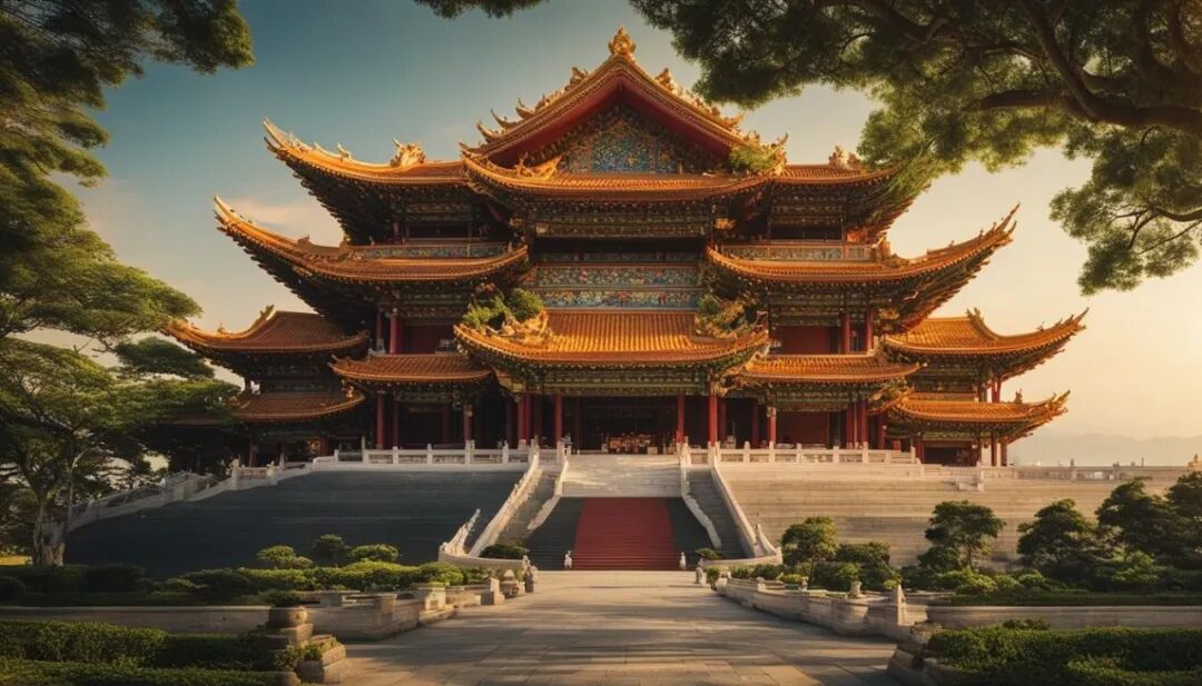 Fo Guang Shan Buddha Museum with grand statues