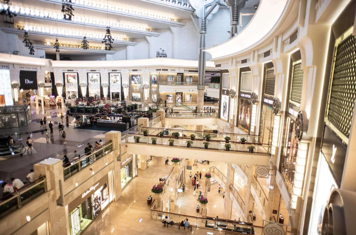 Taipei 101 skyscraper reaching into the clouds