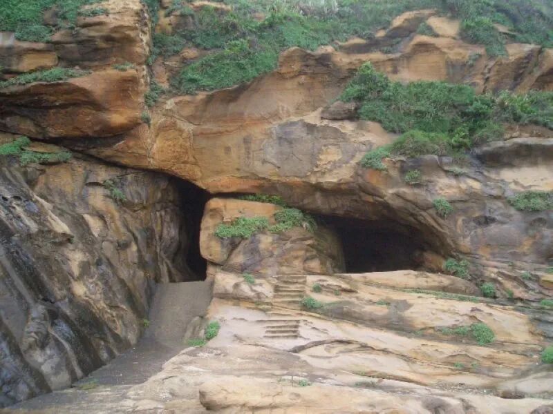Lover's Cave, a large sea cave
