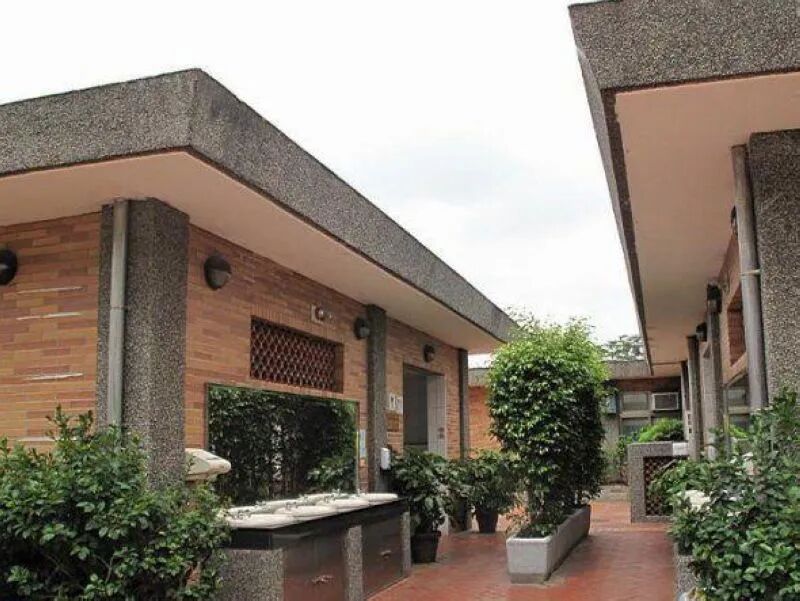 Historic restroom interior