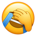 Emoji of a slightly embarrassed or pleading face, showing hesitation.