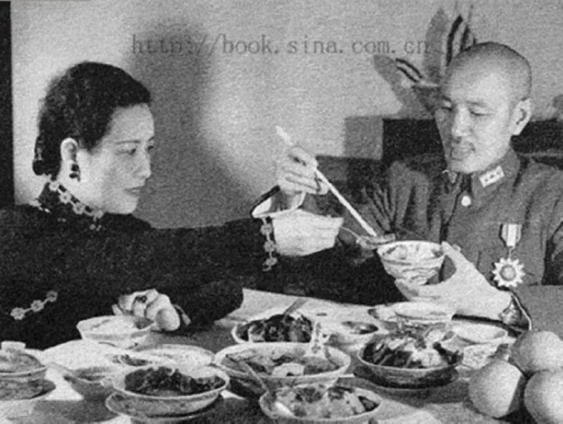 Chiang Kai-shek and Madame Chiang historical photo
