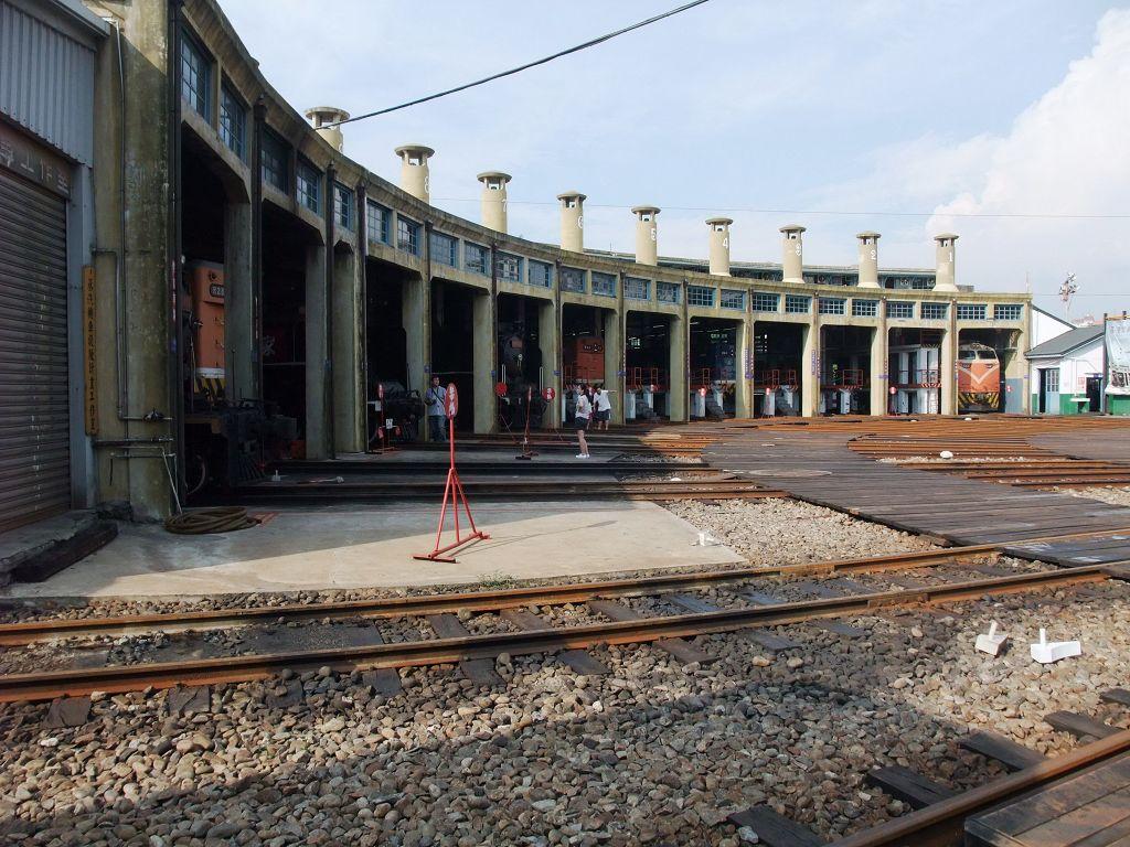 Historic Fan-Shaped Train Roundhouse in Changhua Taiwan